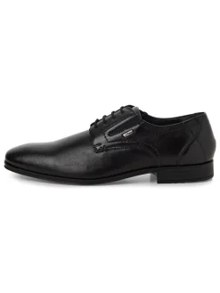 Leder-Schnürschuhe in Schwarz>s.Oliver Hot