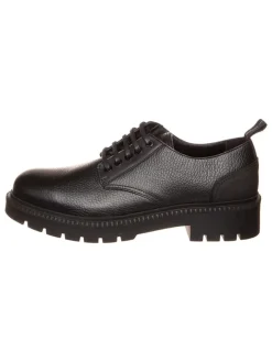 Calvin Klein Schnürschuhe^Leder-Schnürschuhe in Schwarz