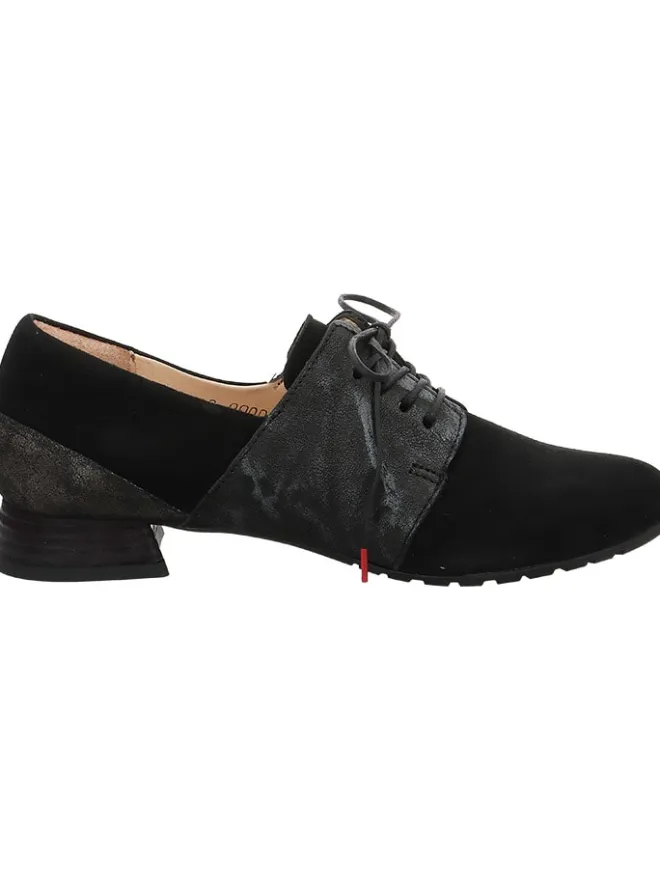 Leder-Schnürschuhe in Schwarz>Think! Discount