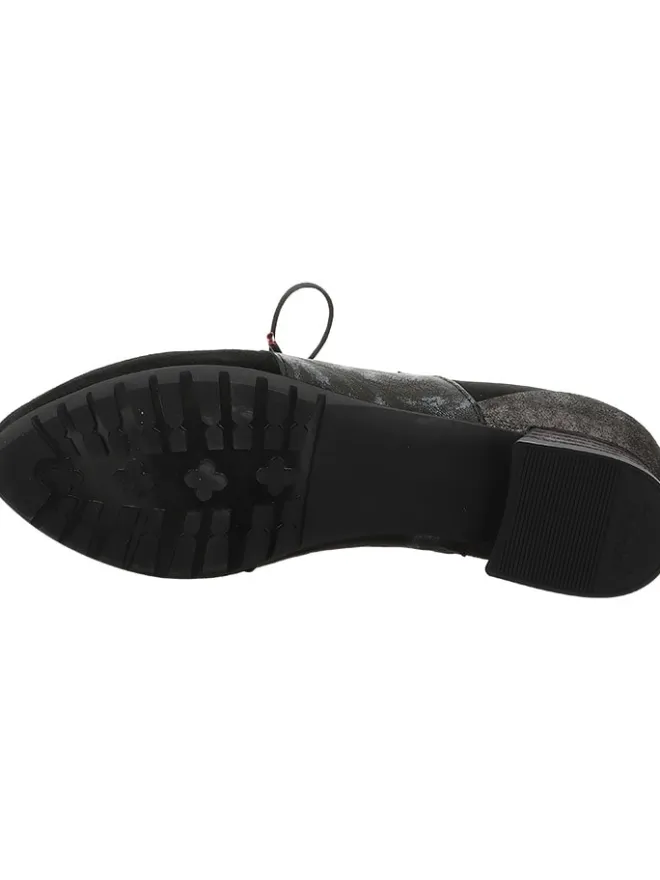 Leder-Schnürschuhe in Schwarz>Think! Discount