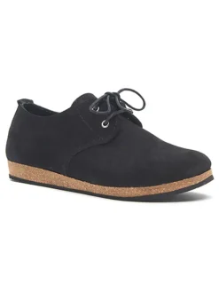 Leder-Schnürschuhe in Schwarz>Comfortfusse Sale