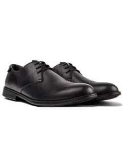 Leder-Schnürschuhe in Schwarz>Camper Online