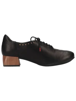 Leder-Schnürschuhe in Schwarz><noscript><img width=