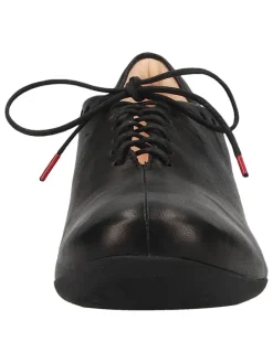Leder-Schnürschuhe in Schwarz><noscript><img width=