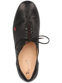 Leder-Schnürschuhe in Schwarz><noscript><img width=