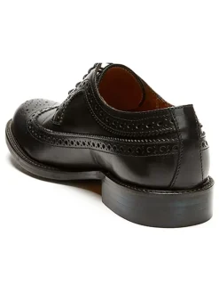 Leder-Schnürschuhe in Schwarz><noscript><img width=