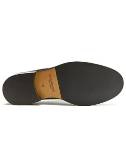 Leder-Schnürschuhe in Schwarz><noscript><img width=