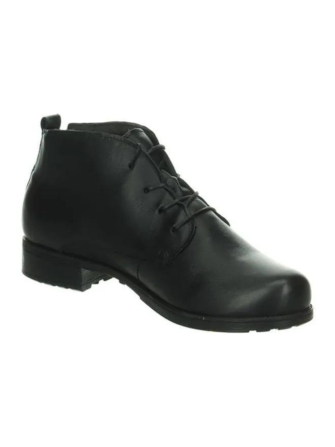 Leder-Schnürschuhe in Schwarz>Think! Hot