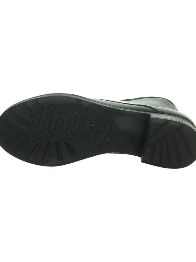 Leder-Schnürschuhe in Schwarz>Think! Hot