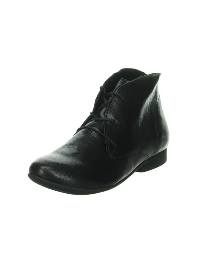 Think! Schnürschuhe^Leder-Schnürschuhe in Schwarz