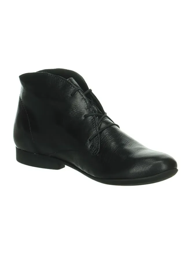 Think! Schnürschuhe^Leder-Schnürschuhe in Schwarz