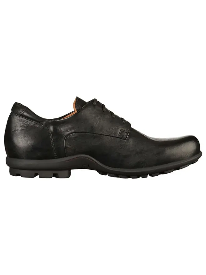 Leder-Schnürschuhe in Schwarz>Think! Best