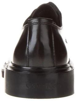 Leder-Schnürschuhe in Schwarz><noscript><img width=