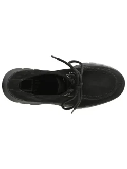 Leder-Schnürschuhe in Schwarz><noscript><img width=