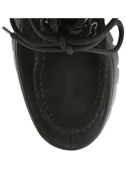 Leder-Schnürschuhe in Schwarz><noscript><img width=