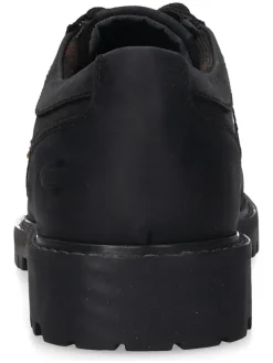 Leder-Schnürschuhe in Schwarz><noscript><img width=