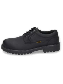 Leder-Schnürschuhe in Schwarz><noscript><img width=