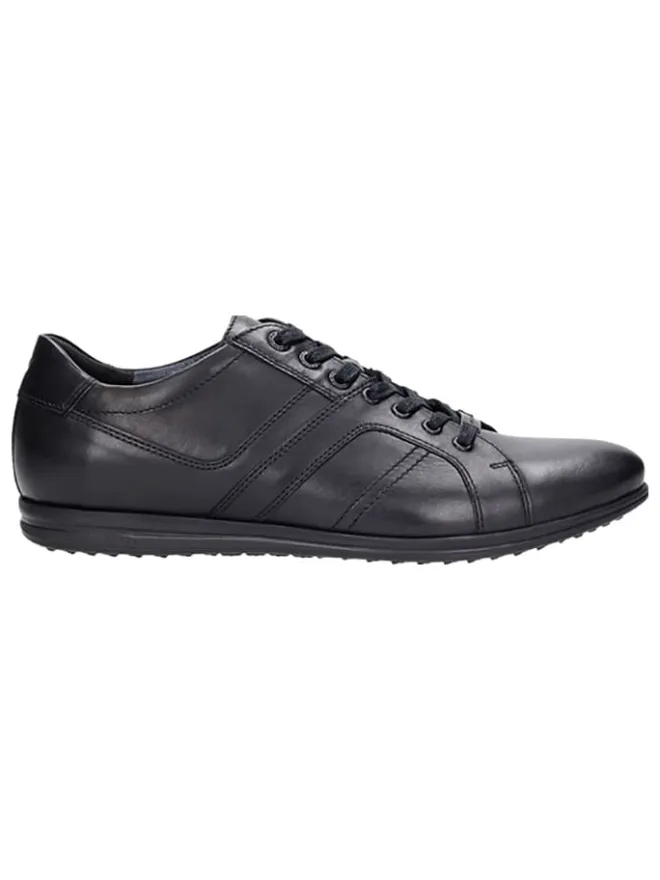 Wojas Schnürschuhe^Leder-Schnürschuhe in Schwarz