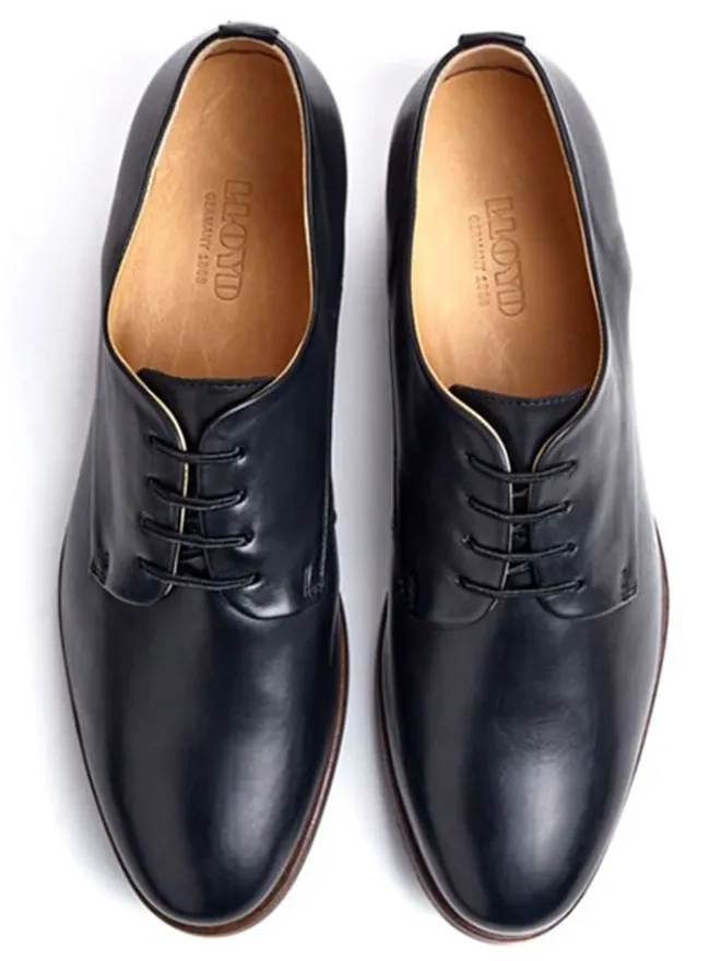 Leder-Schnürschuhe in Schwarz>LLOYD Discount