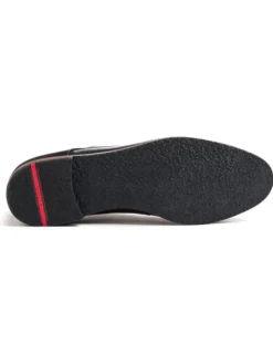 Leder-Schnürschuhe in Schwarz><noscript><img width=