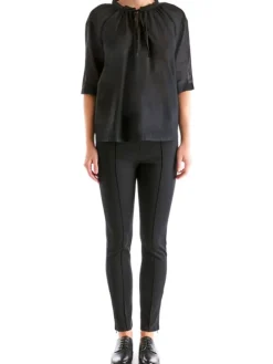 Leder-Schnürschuhe in Schwarz><noscript><img width=