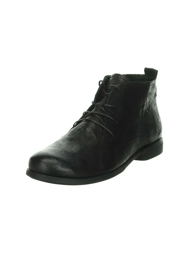 Think! Schnürschuhe^Leder-Schnürschuhe in Schwarz