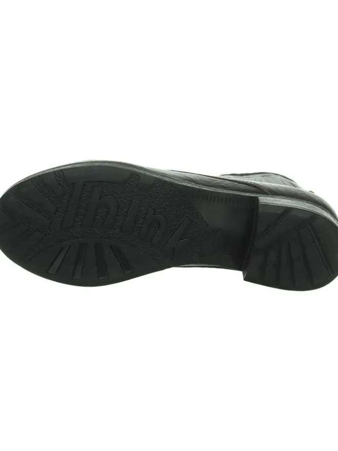 Think! Schnürschuhe^Leder-Schnürschuhe in Schwarz