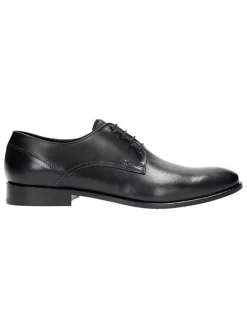 Wojas Schnürschuhe^Leder-Schnürschuhe in Schwarz