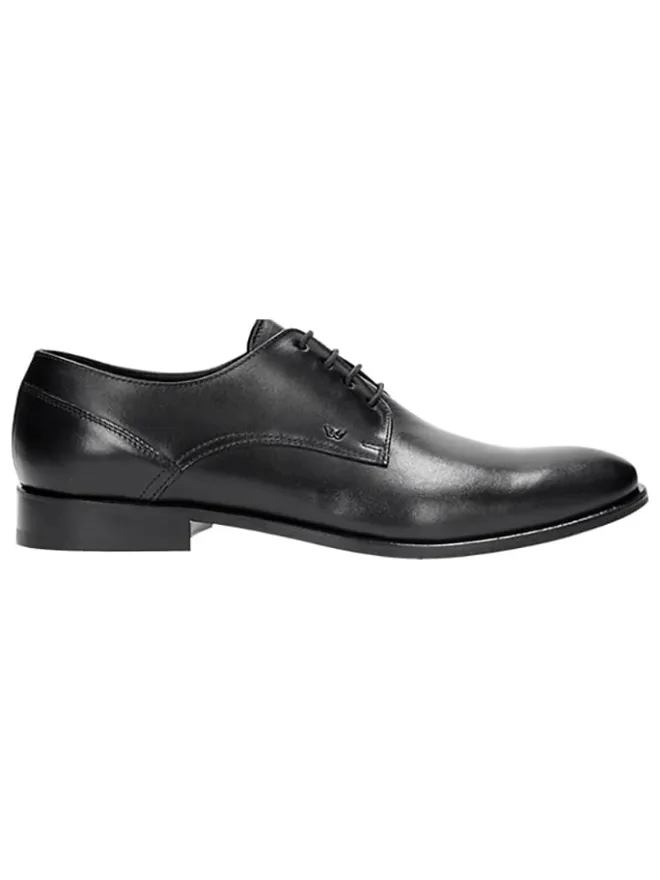 Wojas Schnürschuhe^Leder-Schnürschuhe in Schwarz