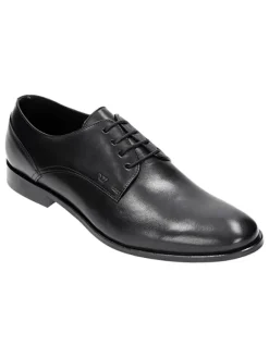 Wojas Schnürschuhe^Leder-Schnürschuhe in Schwarz