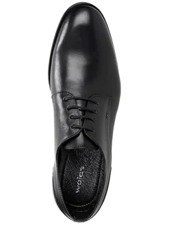 Wojas Schnürschuhe^Leder-Schnürschuhe in Schwarz