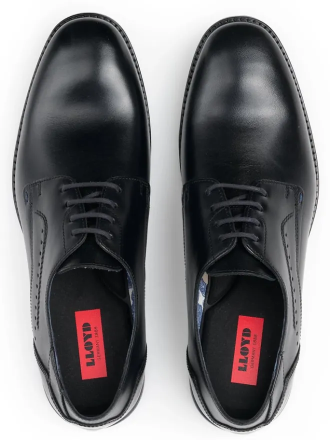 LLOYD Schnürschuhe^Leder-Schnürschuhe in Schwarz