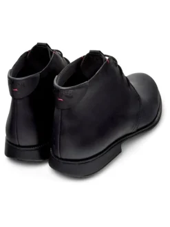 Leder-Schnürschuhe in Schwarz><noscript><img width=