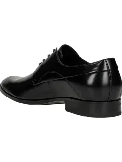 Leder-Schnürschuhe in Schwarz><noscript><img width=