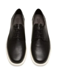 Camper Schnürschuhe^Leder-Schnürschuhe in Schwarz