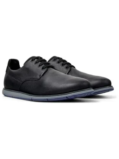 Leder-Schnürschuhe in Schwarz>Camper