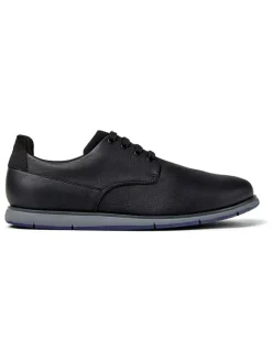 Leder-Schnürschuhe in Schwarz>Camper
