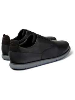 Leder-Schnürschuhe in Schwarz><noscript><img width=