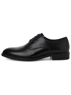 s.Oliver Schnürschuhe^Leder-Schnürschuhe in Schwarz