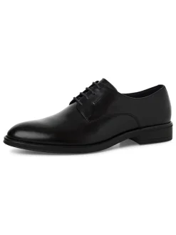 s.Oliver Schnürschuhe^Leder-Schnürschuhe in Schwarz