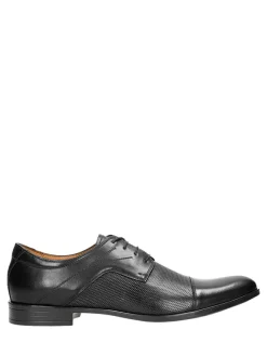 Wojas Schnürschuhe^Leder-Schnürschuhe in Schwarz