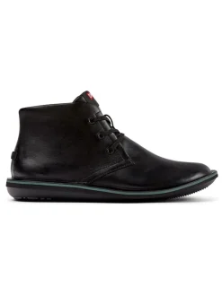 Leder-Schnürschuhe in Schwarz>Camper Outlet