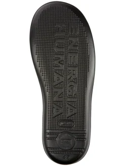 Leder-Schnürschuhe in Schwarz><noscript><img width=