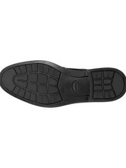 Wojas Schnürschuhe^Leder-Schnürschuhe in Schwarz