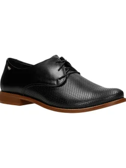 Wojas Schnürschuhe^Leder-Schnürschuhe in Schwarz