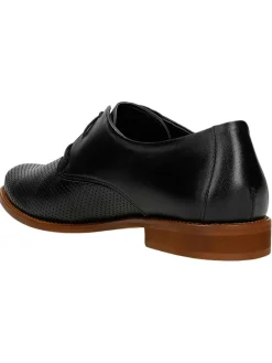 Wojas Schnürschuhe^Leder-Schnürschuhe in Schwarz
