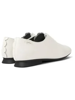 Camper Schnürschuhe^Leder-Schnürschuhe in Weiß