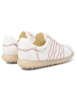 Camper Schnürschuhe^Leder-Schnürschuhe in Weiß