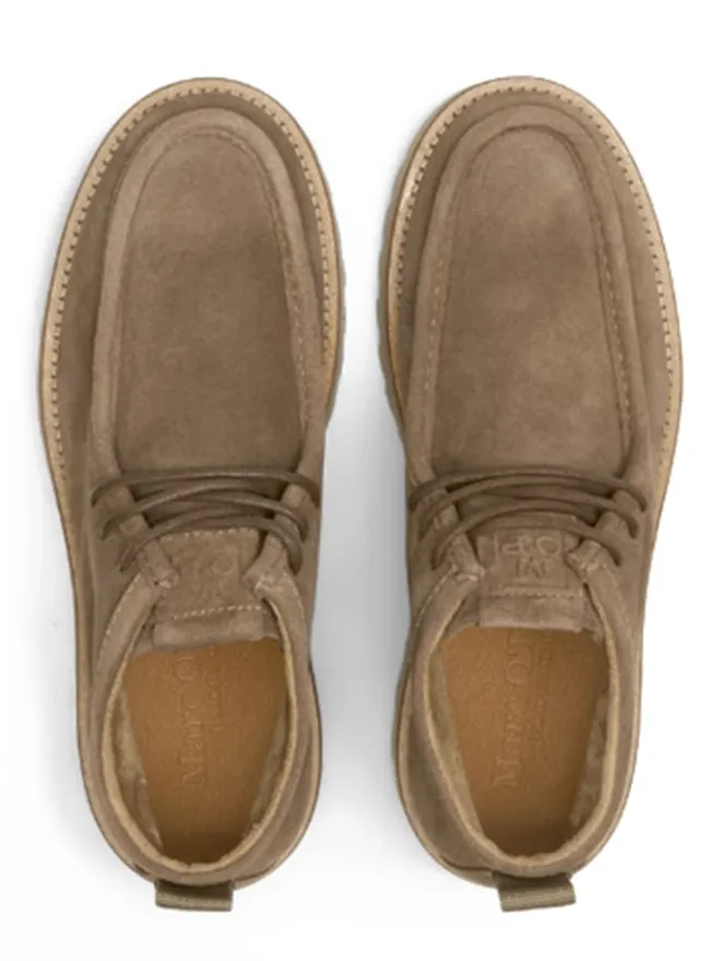 Marc O'Polo Shoes Schnürschuhe^Leder-Schnürschuhe "Jack" in Beige