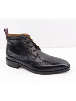 Leder-Schnürschuhe "Jeff 7" in Schwarz>MELVIN & HAMILTON Hot